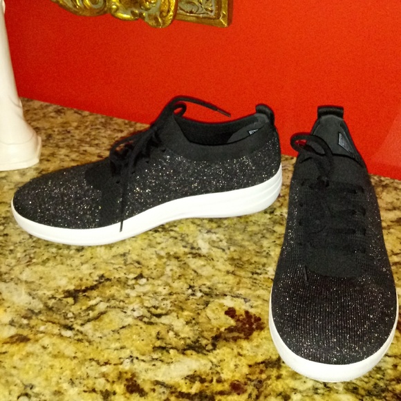 Fitflop F-Sporty Uberknit Sneakers-Metallic Weave - Picture 3 of 6